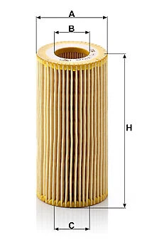 MANN HU719/8Y Oil Filter Fits Volvo C30 C70 S40 S60 S80 V40 V50 V60 V70 - Image 2 of 4