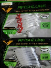 8/Pz Anguilline esche artificiali gomma, pesca traina spinning mare Raglou 65 mm