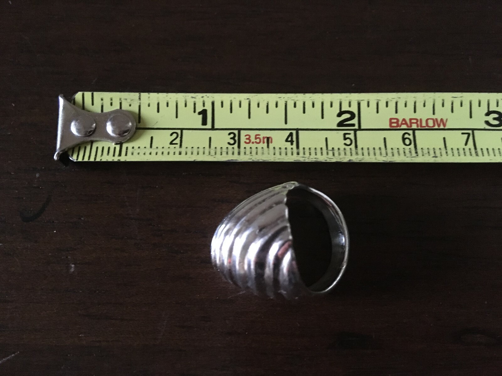 Heavy Sterling Silver Statement Dome Ring - image 7