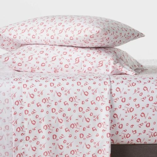 Room Essentials Printed Microfiber Sheet Set - Pink Tulip - Queen Size - Picture 2 of 3