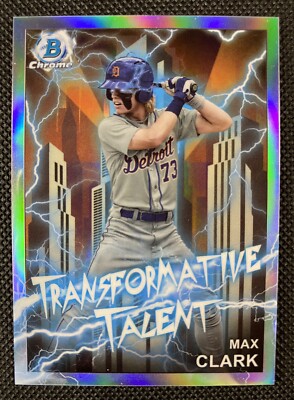 2023 Bowman Chrome Max Clark Transformative Talent Refractor /250 #TT-10 Detroit
