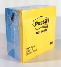 POST-IT SUPER STICKY NOTES 2027-YCB 1 x 400 sheets 3" x 3" Total 400 sheets