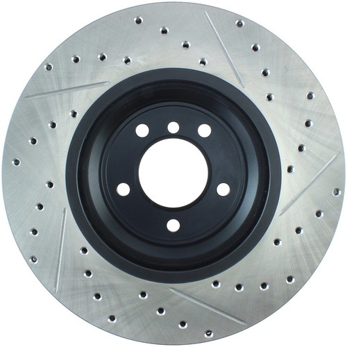 StopTech 127.34093R Front Right Drilled Brake Rotor for 09-11 335d / 07-13 335i - Picture 5 of 11