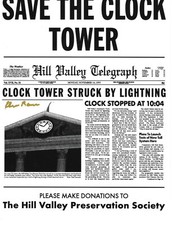 * ELSA RAVEN * signed 8x10 photo * BACK TO THE FUTURE * CLOCKTOWER LADY * COA 3