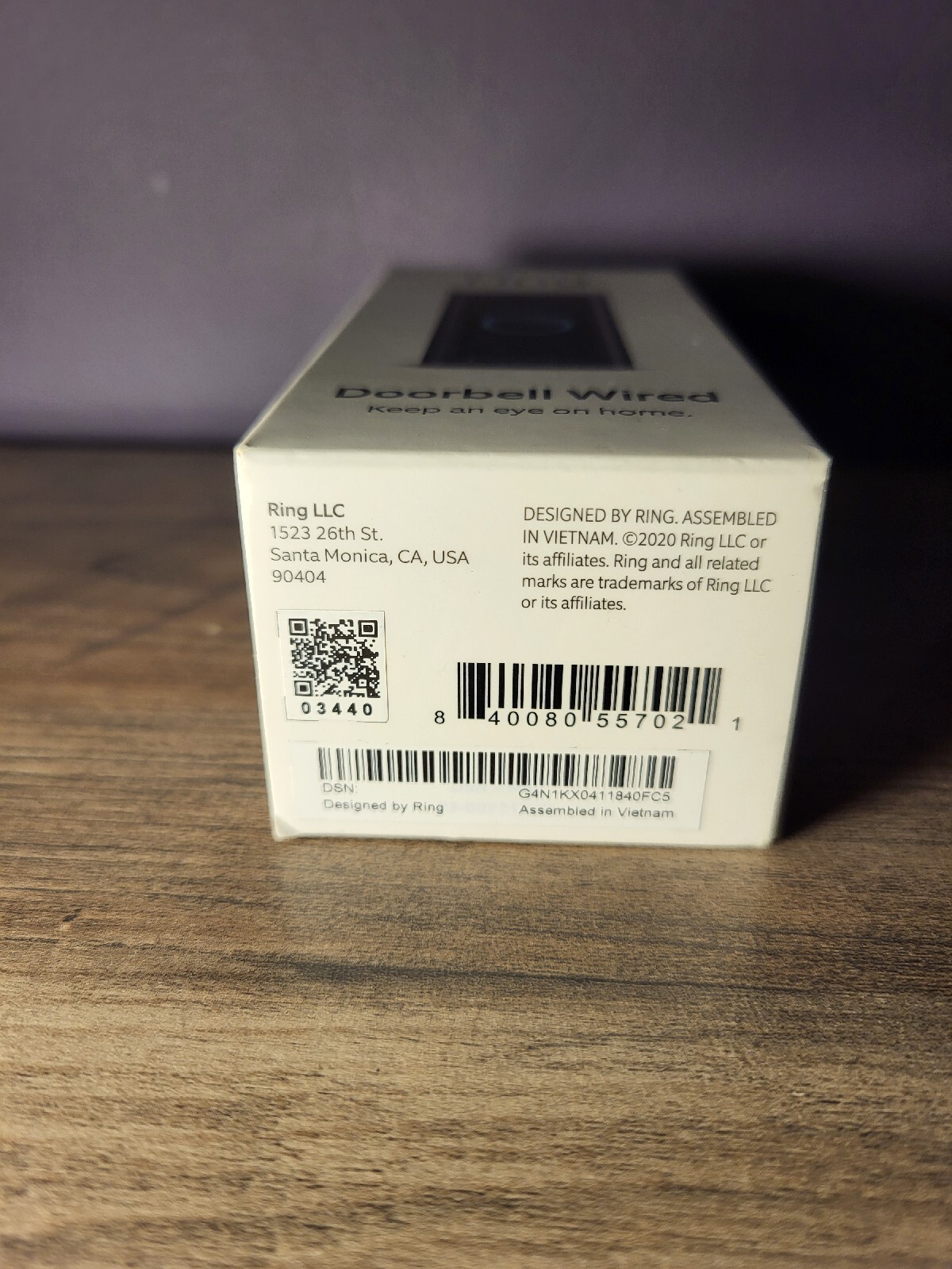 NEW RING DOORBELL WIRED VIDEO NIGHT VISION 2.4GHZ WIFI 1080P HD WIDE