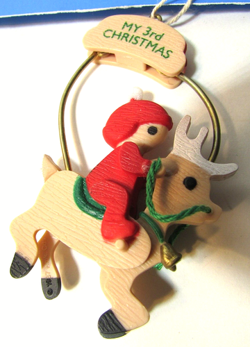 Hallmark Ornament 1987 MI 3a NAVIDAD Reno sin caja - Imagen 4 de 8