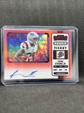 2022 Contenders Pierre Strong Jr FOTL Red Zone Rookie Ticket Auto Variation SP 