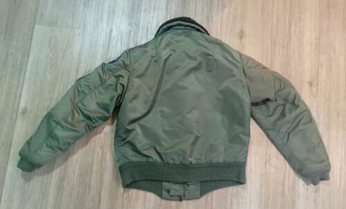 Vintage B-15 Fliegerjacke Avirex Military olivgrün Größe M - Bild 3 von 12