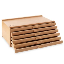 Artist Wooden Multi-Drawer Storage Box for Pastels, Pencils, Brushes and Tools