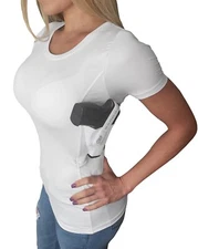 AC UNDERCOVER  Scoop Neck Women's T-Shirt Holster Concealed Carry Shirt CCW R211