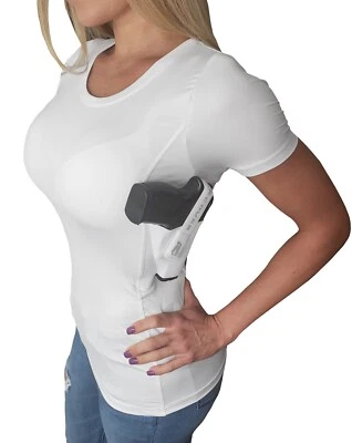 AC UNDERCOVER Scoop Neck Women's T-Shirt Holster Concealed Carry Shirt CCW R211