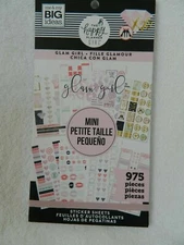 MAMBI 975 pc  HAPPY PLANNER STICKERS - GLAM GIRL MINI