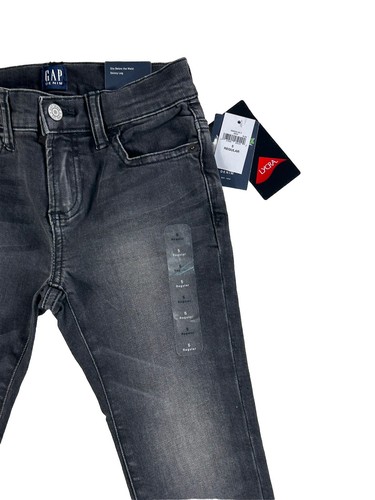 GAP Denim High Stretch Skinny Jeans Boys 5 Regular Black Cotton Blend 22x20 - Picture 2 of 9