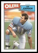 1987 Topps #311 Lee Johnson Houston Oilers Football Card