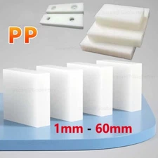 White Polypropylene Sheet  – Cut to Size Plastic Block Panel PP 1-60mm Thickness
