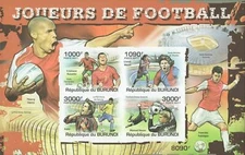 Soccer players Soccer Sports Cristiano Ronaldo Lionel Messi Kaka MNH