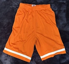 DENNYS Large (14/16) Orange Boys Athletic Shorts