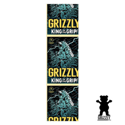 Grizzly Griptape Grizzilla Griptape Sheet - Black - Skateboard Parts