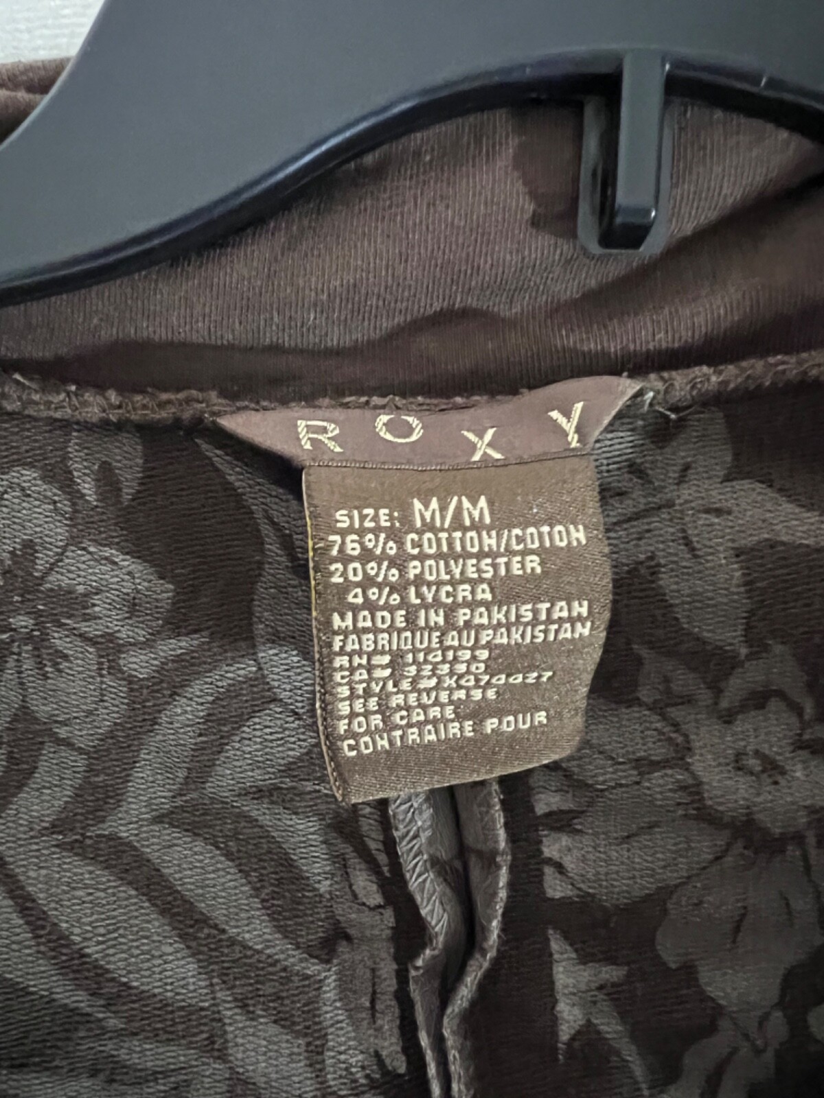 Roxy Womens Solid Brown Long Sleeve Button Down S… - image 4