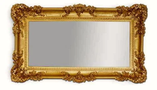 Espejo de Pared Dorado 96x57 Antigua Barroco Rococó Lujoso Repro Deco Wow Nuevo - Imagen 2 de 4