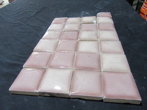 ~ LOT OF 25 ANTIQUE VICTORIAN BUBBLE TILES ~ ARCHITECTURAL SALVAGE - Picture 10 of 12