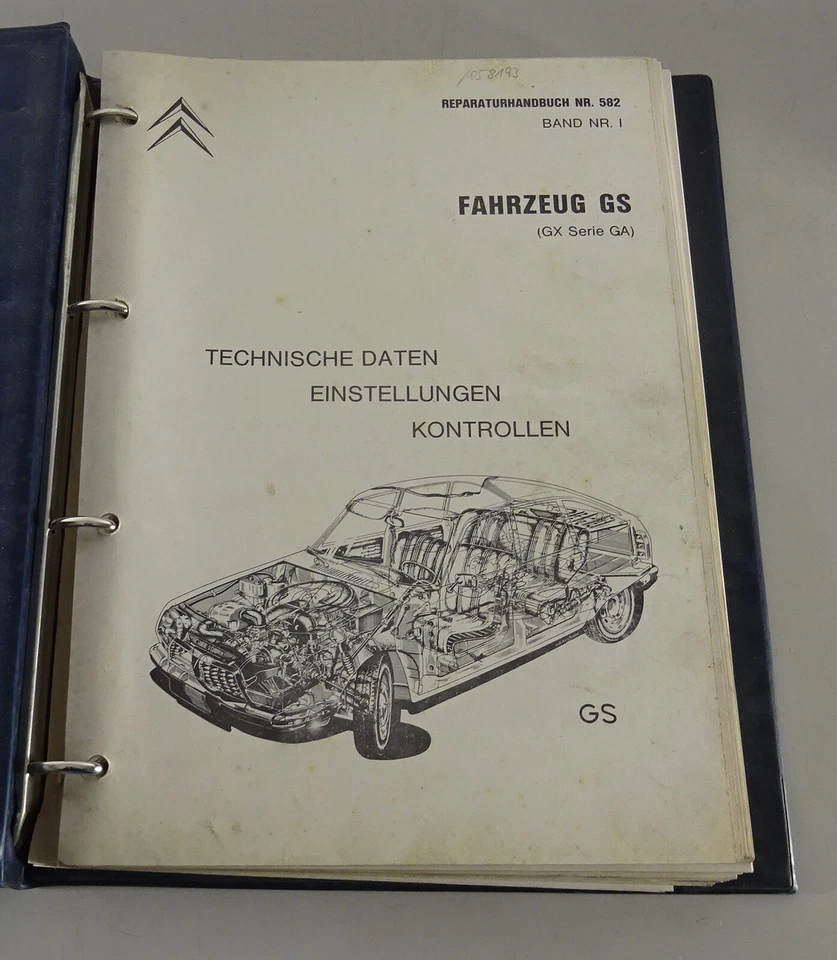 Manual de Taller Citroen GS Tipo GX Serie Ga Wartungshandbuch Desde 09/1970 - Imagen 2 de 4