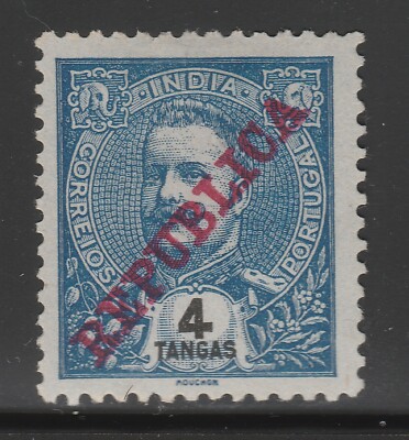 Portugal Kolonie INDIEN 1911 Republica 4T MNG Briefmarke A28P34F29214