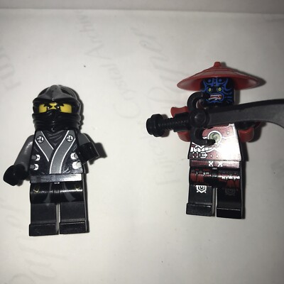 Lego Ninjago Stone Army Swordsman w/ SWORD Blue Face Minifigure and Cole 