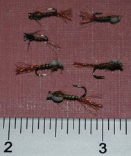 3 BWO Baetis Emerger nymph fly, 3 Stonefly woven rubber legs, Fishing Fish Flies