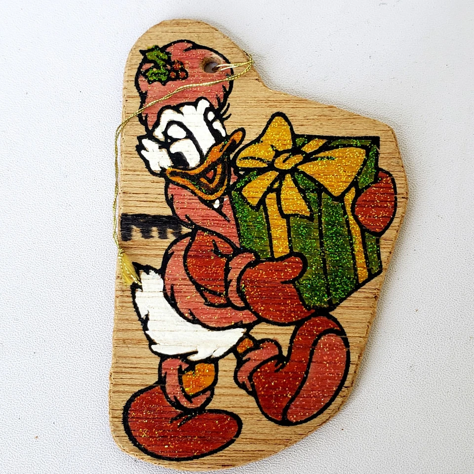 Raro conjunto vintage de 5 personajes de la colección Walt Disney adornos de madera de Navidad Foto 2 de 4