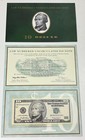 Low Numbered Uncirculated  1999 $10 Note in BEP Folder BB00002418A