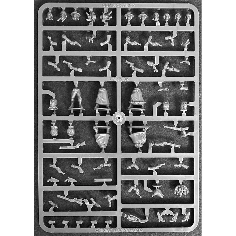 28mm Gunfighters II - The Ladies Cowgirls Great Escape Games Sprue