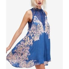 Free People Intimately Marsha Printed Slip Dress XS