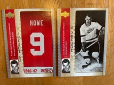 2003 Upper Deck Mr Hockey’s Memorable Moments #GH7 & GH15 (2) card lot