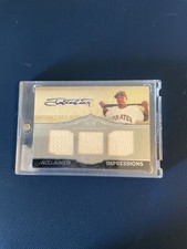 2011 Topps Marquee Jose Tabata Triple Jersey Patch/Autographed Card Ser# 402/479