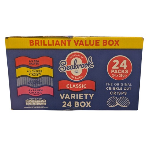 Seabrook Classic Variety Crisp Box | 24 Packs Total | 24 x 25g - Picture 2 of 3