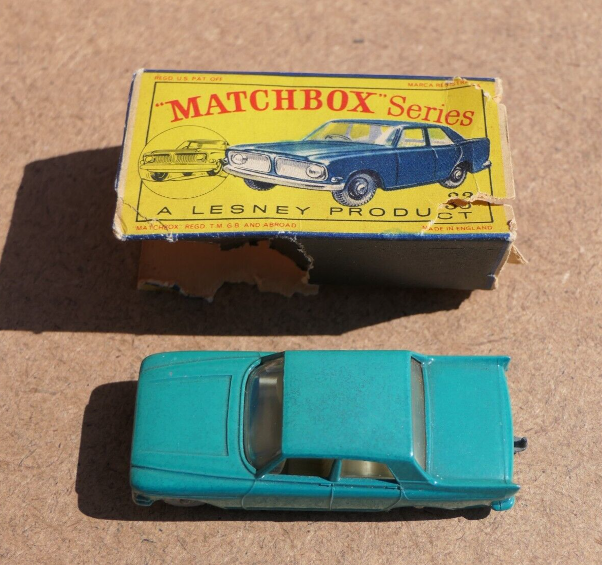 マッチボックスNo.33FORD ZEPHYR MATCHBOX 33 Ford Zephyr 6 RM P+P