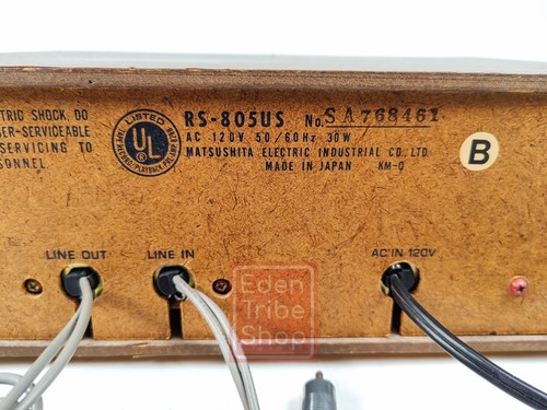 Vintage Panasonic RS-805US Stereo 8-Track Tape Player Recorder FOR PARTS - Picture 8 of 11