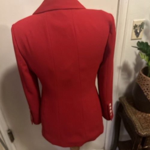 zara red blazer women small 36 Bust ; 26 Length - Picture 8 of 9