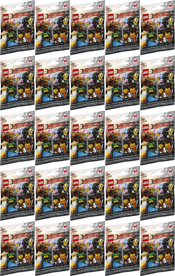 Complete Set of (20) The Lego Ninjago Movie Minifigures 71019 New Sealed 2017 - Image 2 of 4