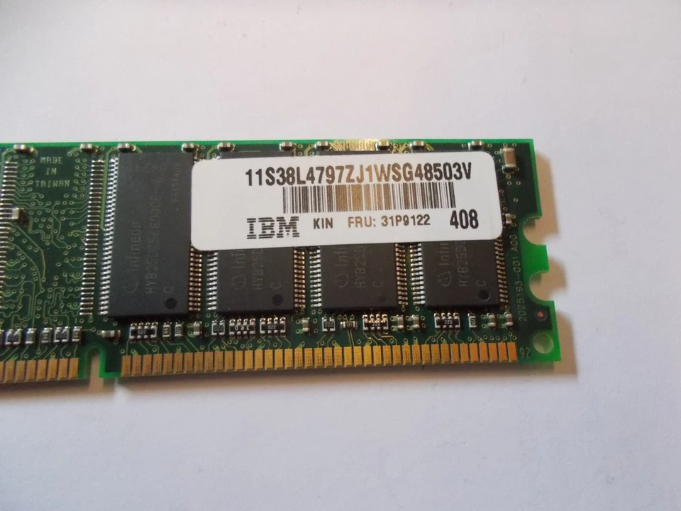 Memory RAM DDR1 333MHZ CL2.5 IBM PC2700U 512MB, FRU 31P9122, #SU-313 - Image 2 of 2