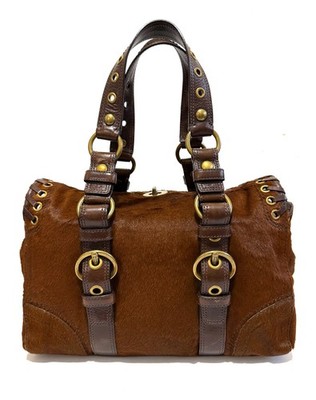 RARE COACH LTD ED Y2K CHELSEA PONY HAIRCALF CHESTNUT BRWN TOTE BAG