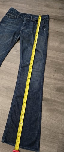 7 for All Mankind Flynt Jeans Damen 28 (29x32) Blau Mid Rise Flared Dark Wash - Bild 11 von 11