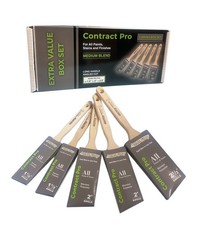 Arroworthy Contractor Pro Paint Brush Boxset 5 Pack Contains: 2x1.5",2x2",1x2.5"