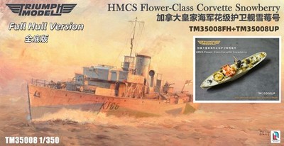 TM35008FH 1/350 HMCS Flower-Class Corvette Snowberry Full Hull Ver+Upgrade Pack