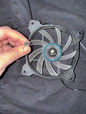 Pc case fan black used corsair 120mm working