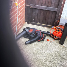 BLACK+DECKER Corded Electric Leaf Blower/Vacuum Combo w/ Collection Bag