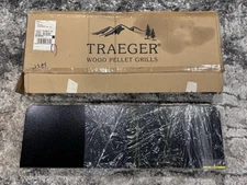 New Traeger Grill Folding Front Shelf For Texas Grill BAC015 Black & Thermometer