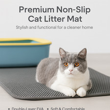 Premium Non-Slip Cat Litter Mat