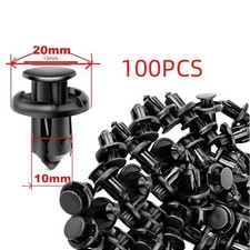100 Pcs Bumper Clips 10mm Hood Fender Push Rivets Retainer Fasteners For Honda 100 Pcs Bumper Clips 10mm Hood Fender Push Rivets Retainer Fasteners For Honda